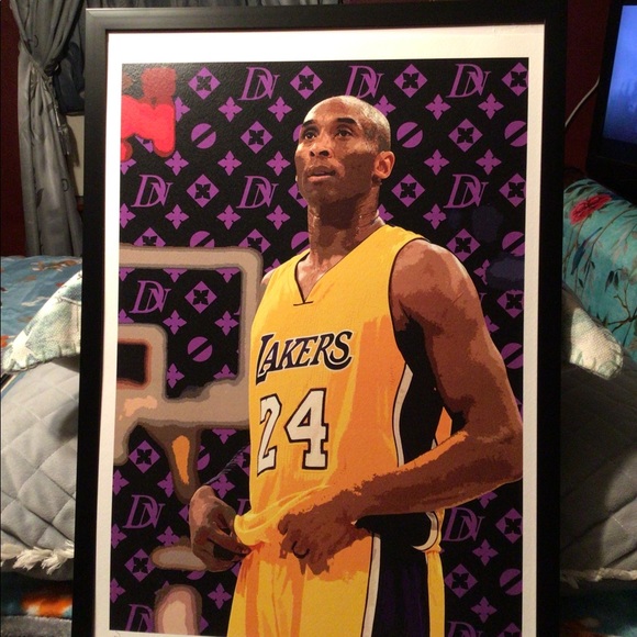 Kobe Bryant-Lithograph By the Artist- DEATH NYC year- 2020 12.5” x 17.5” - Picture 5 of 8